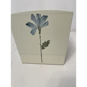 Croscill Tissue Box Cover Wood Spa Leaf Painted
